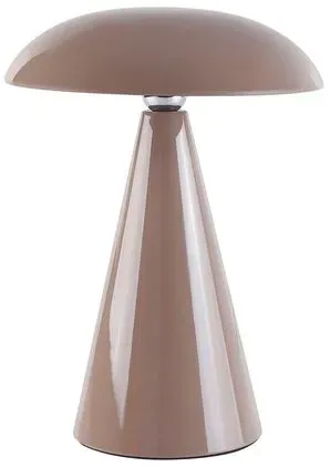 Beacon Lighting Akku-Tischleuchte Kinoko XS Kunststoff Braun Hellbraun