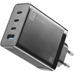 NANO GAN 100W - Smartphone, Tablet and USB-C Laptops up to 100W 100W Ladegerät mit 4 Anschlüssen