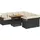 vidaXL Garten-Lounge-Set 9-tlg. schwarz
