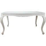 Casa Padrino Barock Esstisch 160 x 78 x 100 cm weiß