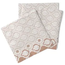 Sovie HORECA Serviette Mandy in hellbraun  aus Tissue 40 x 40 cm, 5x100 Stück