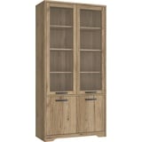 Forte Highboard, FORTE Sideboards Gr. B/H/T: 94,5cm x 192,4cm x 42cm, braun Catania eiche)