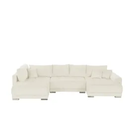 Sofa.de Wohnlandschaft Mikrofaser 3-Sitzer Grau