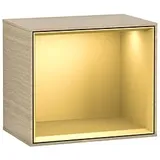 Villeroy & Boch Villeroy und Boch Finion Regalmodul FD10HFPC 41,8x35,6x27cm, Regal Gold Matt, Oak Veneer