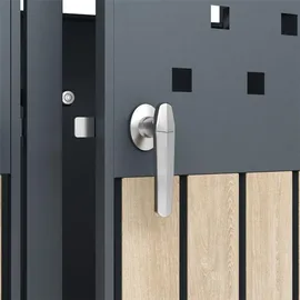 Estexo Mülltonnenbox 3 Türen 120 x 80 x 110 cm anthrazit