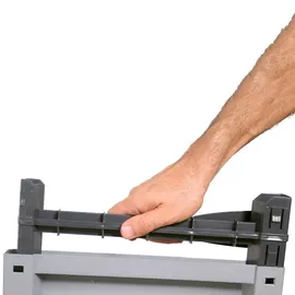 vidaXL Kunststoffschrank 0,65 x 0,45 x 1,81 m grau