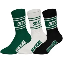 NFL Crew Socken 3er Pack Grün/Schwarz/Weiß 43-46