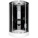 AcquaVapore Dampfdusche Duschkabine Sauna Dusche D58-53T2-EC 90x90 cm, mit 2K Scheiben Versiegelung