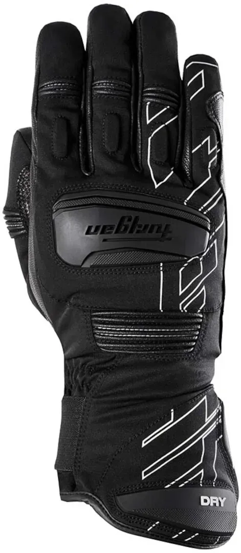 Furygan Starker D3O wasserdichte Winter Motorrad Handschuhe, schwarz, Größe 2XL für Männer