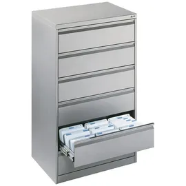 C+P Acurado Karteischrank 6 Schübe 40 x 30 x 100 grau