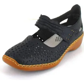 Rieker Damen 41399 Geschlossene Ballerinas, blau 40