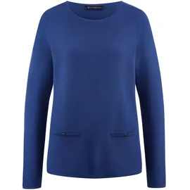 Betty Barclay Feinstrickpullover mit aufgesetzten Taschen Blau S