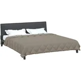 vidaXL Sommerdecke Hellgrau 240 x 260 cm Mikrofaser