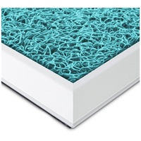 Etm Alu-Desinfektionsmatte Hygienic Mat Spaghetti-Matten-Einlage Türkis