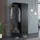 [en.casa] Kleiderschrank Puumala 80 x 180 x 45 cm Schwarz