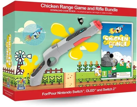 Chicken Range Game with Rifle Bundle (Code in a Box) - Nintendo Switch 2 - Shooting - PEGI 7