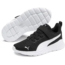 Puma Anzarun Lite AC PS Kinder Sneaker mit Klettverschluss black/white 30