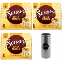 SENSEO Kaffeepads Premium Guten Morgen XL 3er Pack Kaffee Pads je10 Pads Paddose