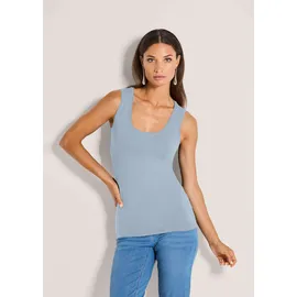 Madeleine Tanktop mit breiten Trägern in bleu | Gr.: 42