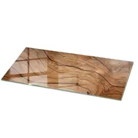 Tulup Tischplatte Braun, Glas 125x50x0.4 cm Esszimmer, Tische, Esstische,