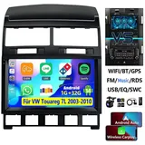 ESSGOO Android 15 Für VW Touareg 7L 2003-2010 CarPlay GPS NAVI RDS SWC Autoradio (Digitalradio (DAB), 4+64GB(optional), RDS, AM, FM, Carplay Android Auto Bluetooth EQ USB GPS Navi WIFI Touchscreen)