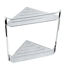 Brillantbad BYTRO Doppeleckseifenkorb Edelstahl Chrom poliert 205x340x365 mm für Bad & WC >> zum Bohren