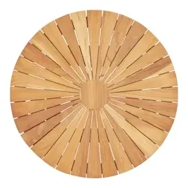vidaXL Gartentisch Klappbar Ø 60 cm Massivholz Teak