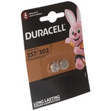 Duracell 357, 303, V357, V303, SR44, SR44SW, Uhrenbatterie D357, 2er Blister