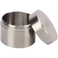 Versiegelungsbox Edelstahl, Edelstahl Pillendose Wasserdicht Pillendose Klein Metall Teeblatt-Kanister-Behälter Dose Portable Pill Box Tee BehäLter Dosen, für Zuhause, Büro, Unterwegs Reise (M)
