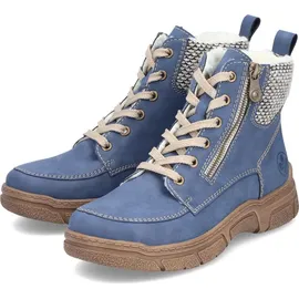 Rieker Schnürstiefel Damen Blau 42