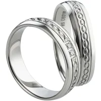 Mabro Partnerringe Verlobungsringe AB1016/1017 Edelstahl