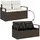 vidaXL Garten-Sofa-Set 7-tlg. braun/weiß