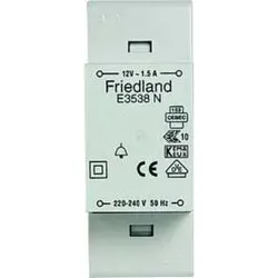 1St. Friedland E3538N Klingeltransformator 240 V/12 V/1 A, grau, E3538 N