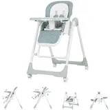 Chipolino Kinderhochstuhl 2 in 1 Milk Shake, verstellbar, Babyschaukel, Räder grün