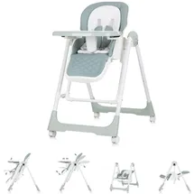 Chipolino Kinderhochstuhl 2 in 1 Milk Shake, verstellbar, Babyschaukel, Räder grün