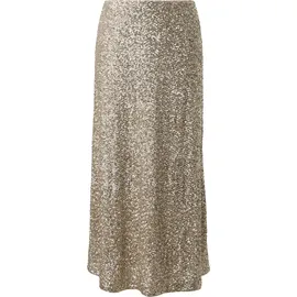 s.Oliver Pailletten-Rock Langer Beige 46