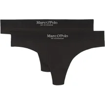 Marc O'Polo Iconic Rib Tanga 2 St. Schwarz XS