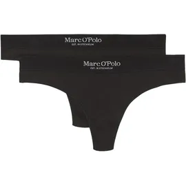 Marc O'Polo Iconic Rib Tanga 2 St. Schwarz XS