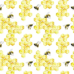 20 Servietten Papier 33x33cm 3-lagig hochwertige Einweg Papierservietten Honigwaben Bienen Motiv Osterservietten Motivservietten Lunchservietten Gelb