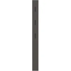 Wandgarderobenleiste schmal in Dunkelgrau Made in Germany