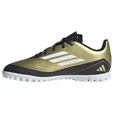 Adidas Unisex F50 Club Messi Football Boots Turf Fußballschuhe, Gold/Footwear White/Carbon Black, 43 1/3 EU