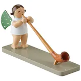 Wendt & Kühn Engel mit Alphorn 6 cm mehrfarbig