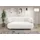Home Affaire 2-Sitzer HOME AFFAIRE "Tistam Runde Form", weiß, B:160cm H:73cm T:86cm, 95% Polyester, 5% Nylon, Sofas, perfektes Einzelstück, organische Form, Füße aus massivem Holze