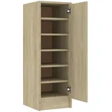 vidaXL Schuhschrank Sonoma-Eiche 32x35x92 cm Holzwerkstoff