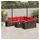vidaXL Gartensofa-Set 9-tlg. braun Polyrattan