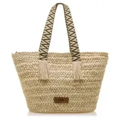 MTNG für Damen. EARL Earl beige Handtasche (OSFA), Lässig, Papier