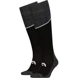 Head Ski Beginner Kniestrümpfe 2P Schwarz 39-42