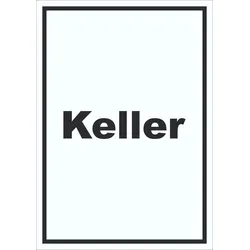 HB-Druck Keller Schild mit Text hochkant A4 (210x297mm)