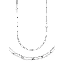 FIRETTI Collierkettchen FIRETTI "Schmuck Geschenk Silber 925 Armband Kette Ankerkette weit" Gr. 45, silber (silberfarben), Halsketten, Damen, 45, Silber 925 (Sterlingsilber), B: 3mm, Made in Germany, B:3mm