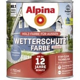 Alpina Wetterschutzfarbe deckend 0,75 L friesenblau